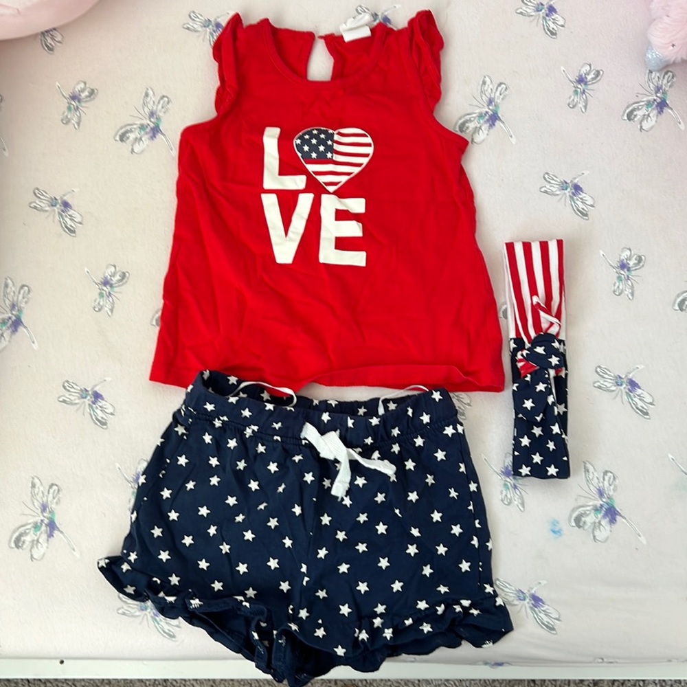 Baby set Fourth of July